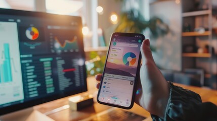 Analyzing Data on Smartphone with Desktop Computer