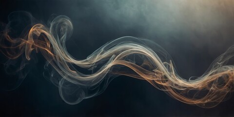 Abstract closeup of smoky tendrils twisting and turning resembling an otherworldly creature in motion.