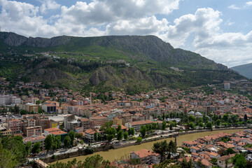 Obraz premium Amasya city view from Amasya Fortress