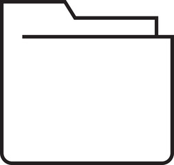 Obraz premium Document Folder Line Icon
