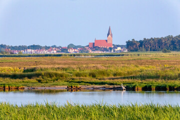 Fototapeta premium Fernblick über den Bodden nach Barth.