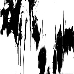 Chic Ebony Brushstrokes on Immaculate Ivory Surface