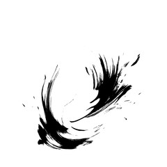 Fluid Brushstrokes.... white and black