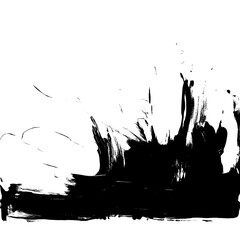 Fluid Brushstrokes.... white and black