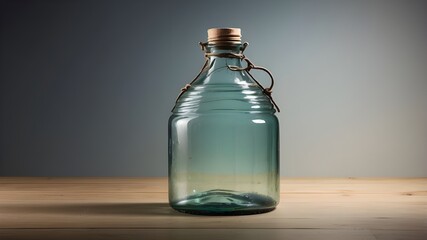 Bottle from the canteen; solitary object