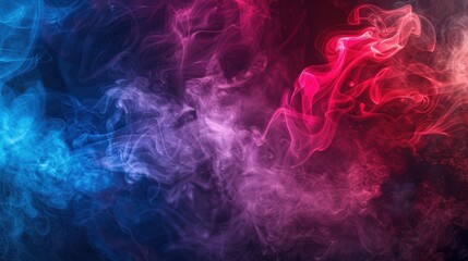Fototapeta premium color full smoke on a black background. High quality photo, background, design, pattern, modern, bright, fog and smoke, illustration, art, abstract backgrounds, creativity
