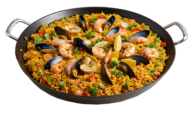 Gastronomy, traditional Mediterranean dish paella