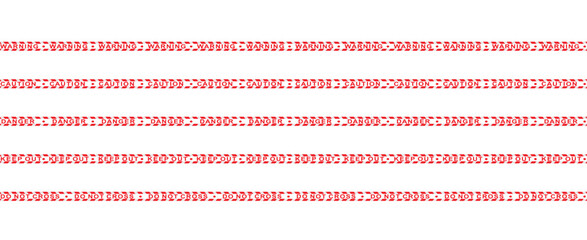 White and red  tape. vector illustration