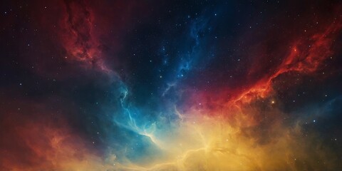 Fototapeta premium background with space in yellow, red,blue color.