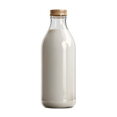 A bottle of milk isolated on transparent background