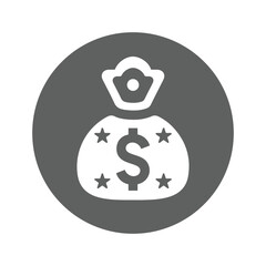 Currency, economy, emolument icon.