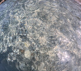 view of the coast of ionian sea Greece