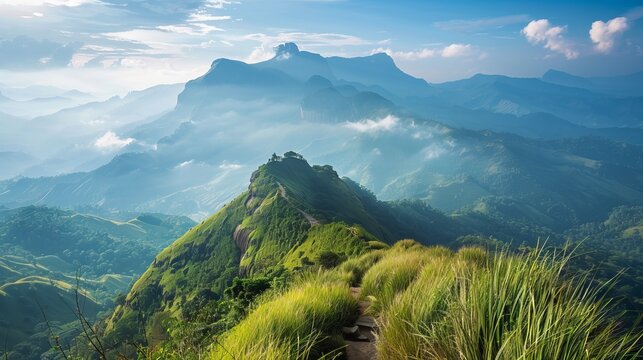 Adam's Peak mountain in Sri Lanka.