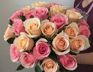 white and pink rose