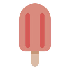 Illustration of a Popsicle sticks ,Colorful summer ice cream, Frozen ice creams isolated on a white background, simple vector illustration ice cream on white background.