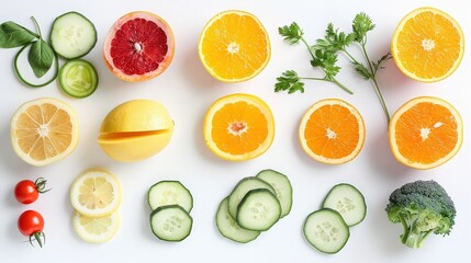 Fresh and Healthy Fruits and Vegetables
