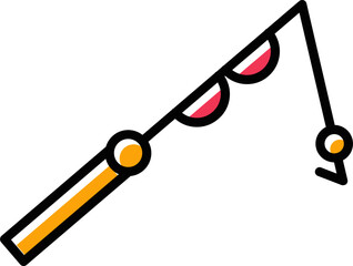 Fishing Pole Vector Icon