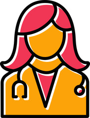 Female Doctor Vector Icon