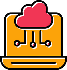 Cloud Computing Vector Icon