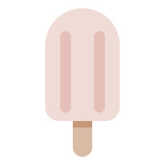 Illustration of a Popsicle sticks ,Colorful summer ice cream, Frozen ice creams isolated on a white background, simple vector illustration ice cream on white background.
