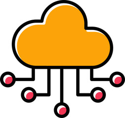 Cloud Computing Vector Icon