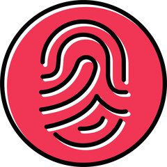 Fingerprint Vector Icon