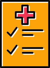 Obraz premium Medical Examination List Vector Icon