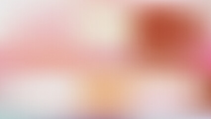 オレンジと白と茶色の淡い抽象的なグラデーションメッシュのカラフルな背景。粒子のテクスチャ。