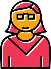 Female Professor Vector Icon