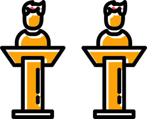 Debate Vector Icon
