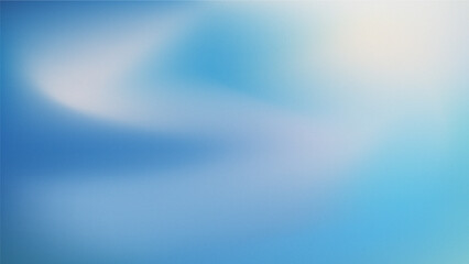 白と青と水色の抽象的な波形のグラデーションメッシュのカラフルな背景。粒子のテクスチャ。