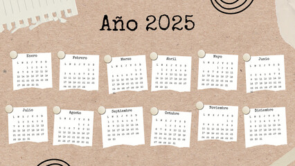 calendar for 2025