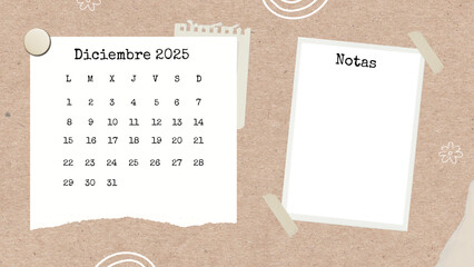 Calendario 2025, noviembre 