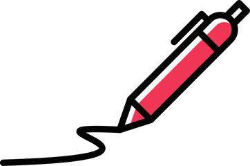 Draw Curve Vector Icon