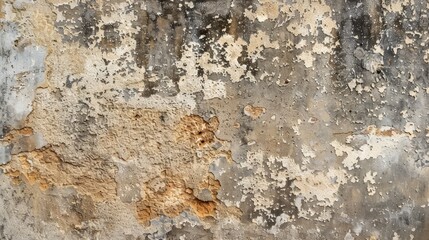 Weathered Wall Texture with Flaking Paint, Abstract Background, Rustic, Vintage, Decay, Grunge