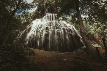 cascada del parque natural monasterio de piedra aragon zaragoza