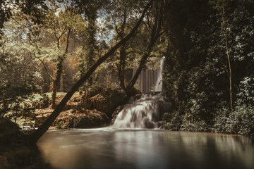 cascada del parque natural monasterio de piedra aragon zaragoza