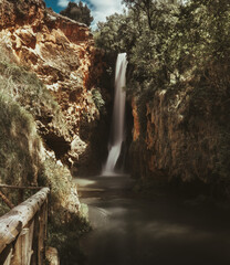 cascada del parque natural monasterio de piedra aragon zaragoza