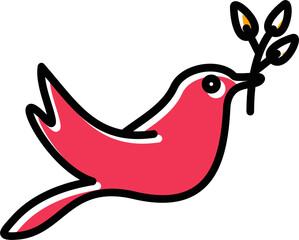 Cute Bird Vector Icon