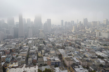 aerial view of the city