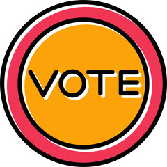 Vote Link Vector Icon
