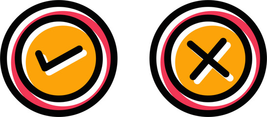 Yes No Option Vector Icon