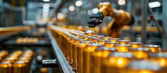 Automated Can Production Line in a Factory