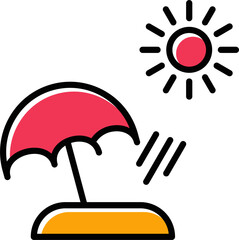 Beach Vector Icon