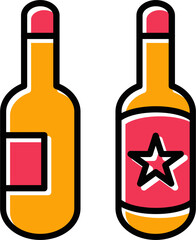Beer Bottles Vector Icon