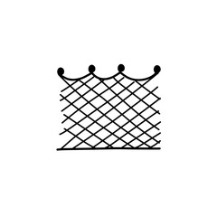 fishing net vector illustration