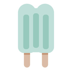 Fresh Double Stick Popsicle Ice illustration, colorful sweet dessert popsicle ice lolly illustration, various color ice lolly set isolated on white background. vector illustration