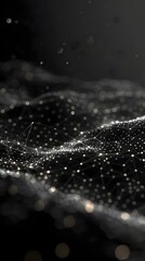 Abstract Neural Network Connection Digital Data Visualization. AI Generated