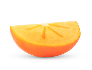 persimmon slice  isolated on transparent png