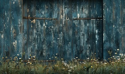 Rustic wooden barn background